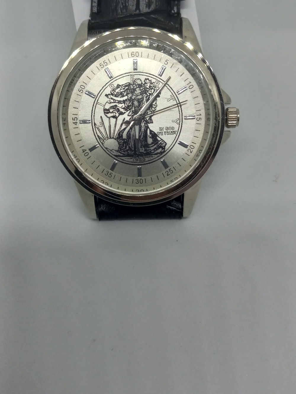 Daniel Hechter Silver Dial Men's Watch with Black Strap